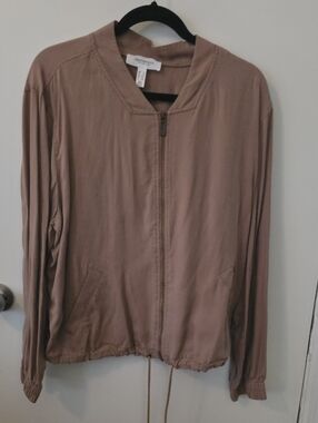 Addition Elle Mauve Dusty Pink Bomber Jacket